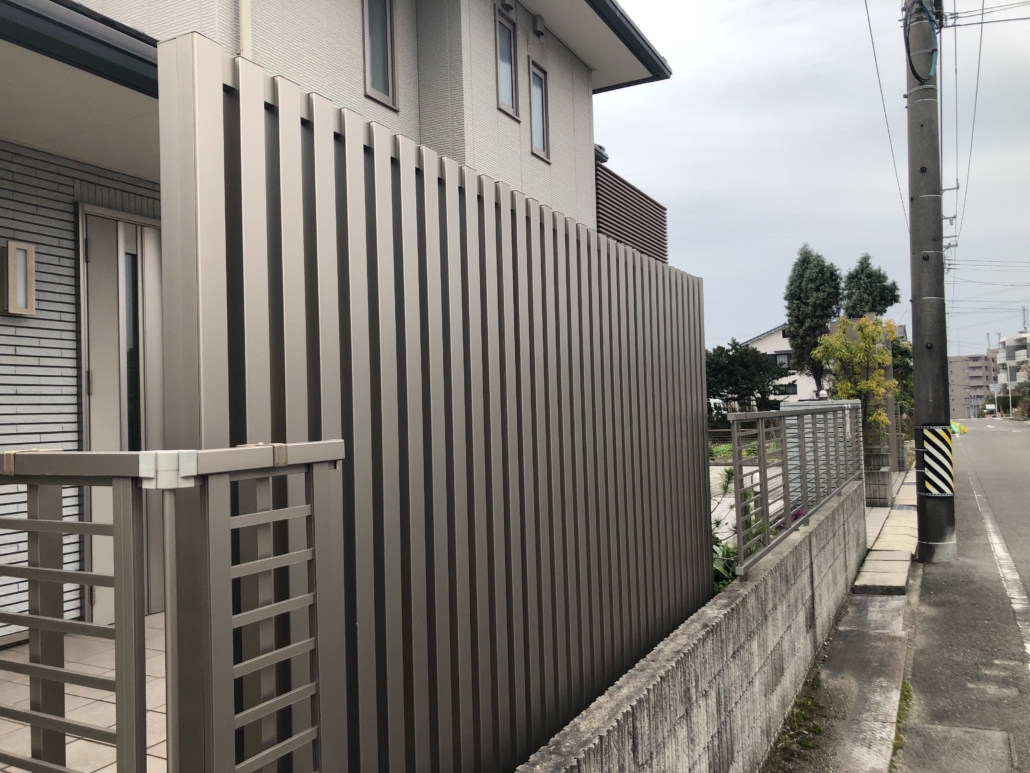 名古屋市守山区t様 目隠しフェンスの増設 フェンス修理専門店 東海地区出張可能